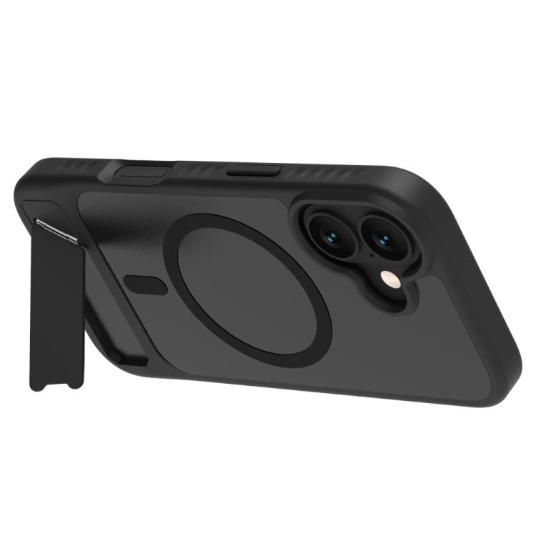 For iPhone 17 LeReach Le-Chic Series Integrated Hidden Kickstand Magnetic Phone Case