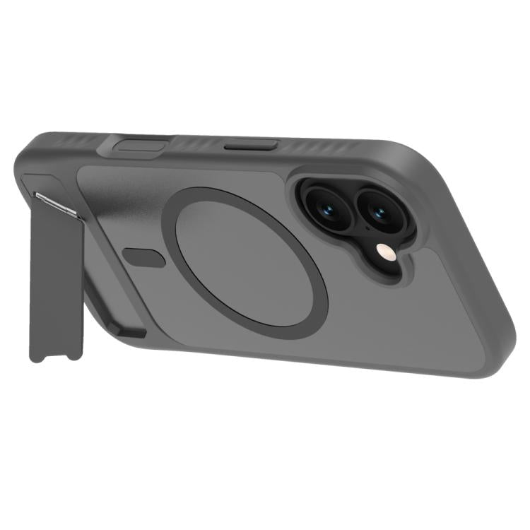 For iPhone 17 LeReach Le-Chic Series Integrated Hidden Kickstand Magnetic Phone Case