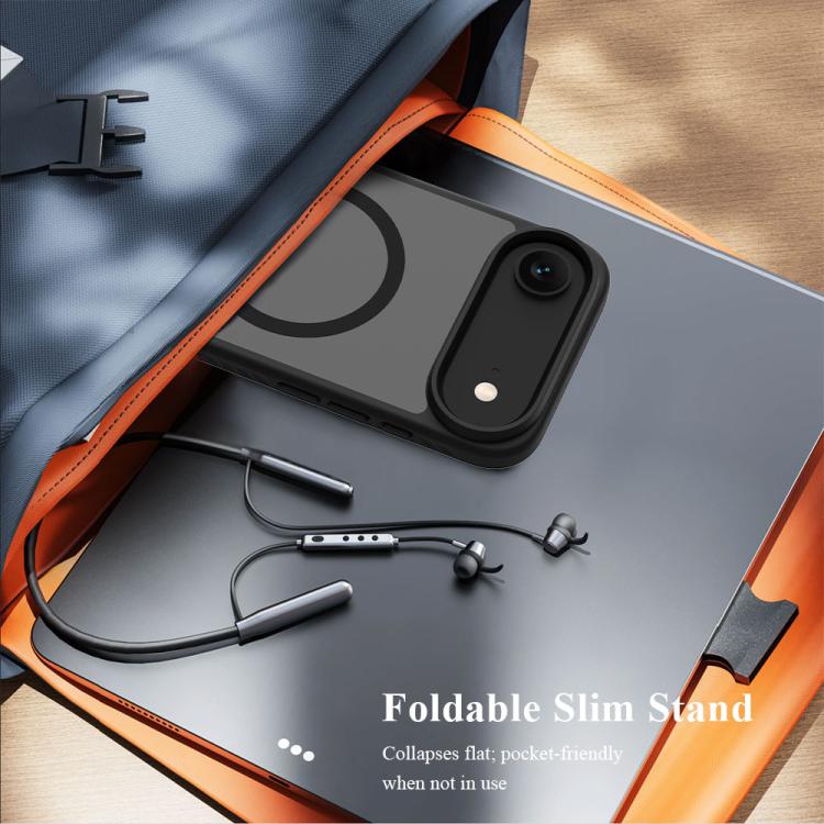 For iPhone Air LeReach Le-Chic Series Integrated Hidden Kickstand Magnetic Phone Case