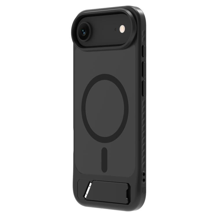 For iPhone Air LeReach Le-Chic Series Integrated Hidden Kickstand Magnetic Phone Case