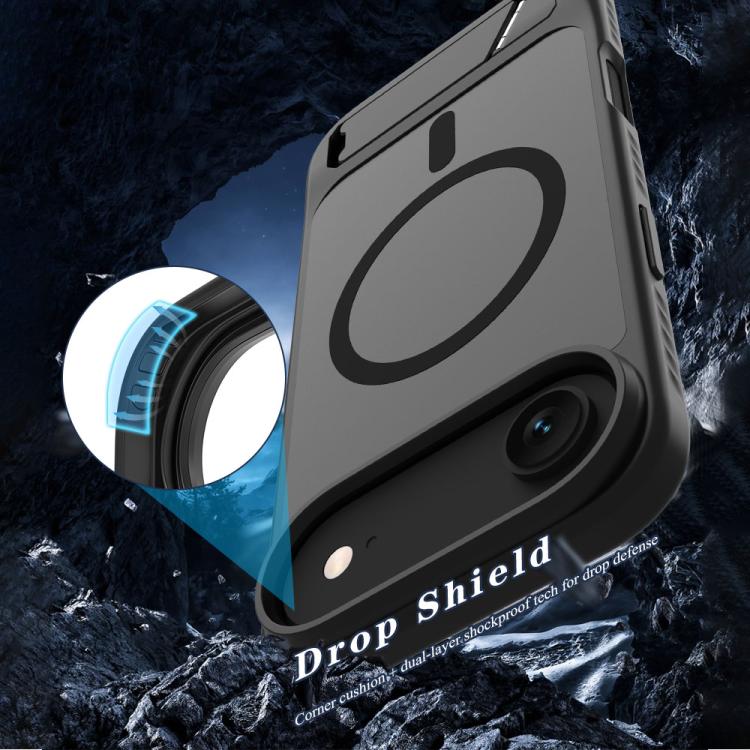 For iPhone Air LeReach Le-Chic Series Integrated Hidden Kickstand Magnetic Phone Case