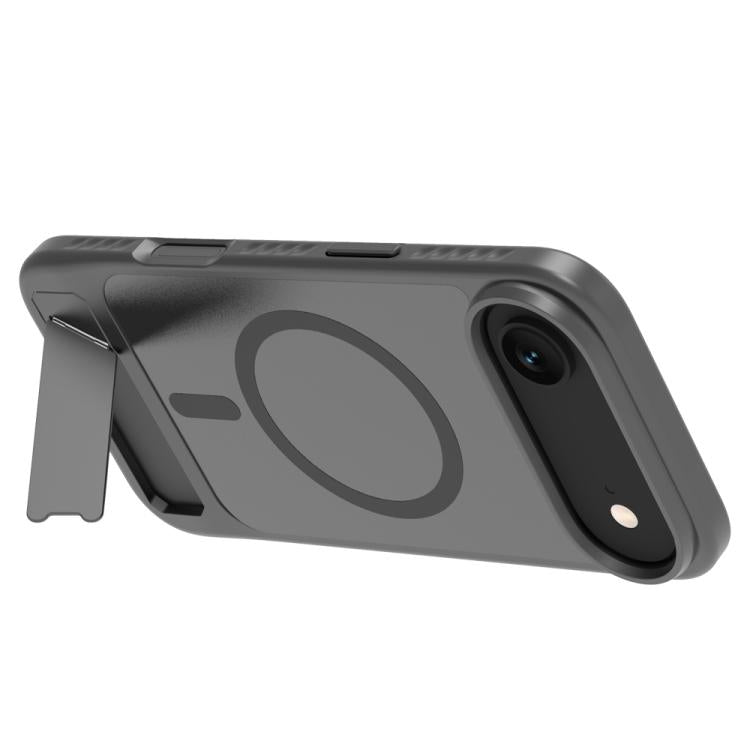 For iPhone Air LeReach Le-Chic Series Integrated Hidden Kickstand Magnetic Phone Case