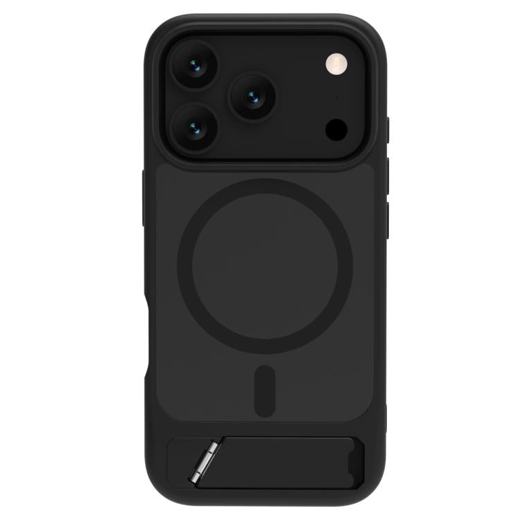 For iPhone 17 Pro LeReach Le-Chic Series Integrated Hidden Kickstand Magnetic Phone Case