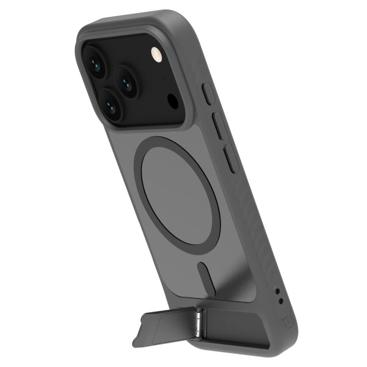 For iPhone 17 Pro Max LeReach Le-Chic Series Integrated Hidden Kickstand Magnetic Phone Case