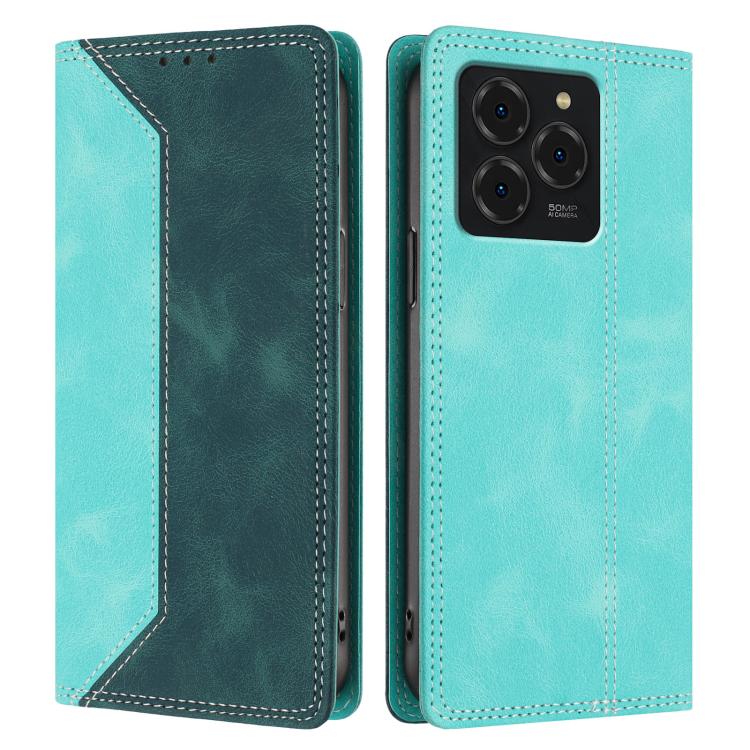 For Ulefone Note 20 Pro Skin Feel Two-tone RFID Blocking Vegan Leather Phone Case