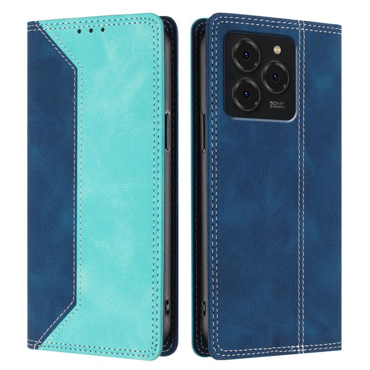 For Ulefone Note 20 Pro Skin Feel Two-tone RFID Blocking Vegan Leather Phone Case