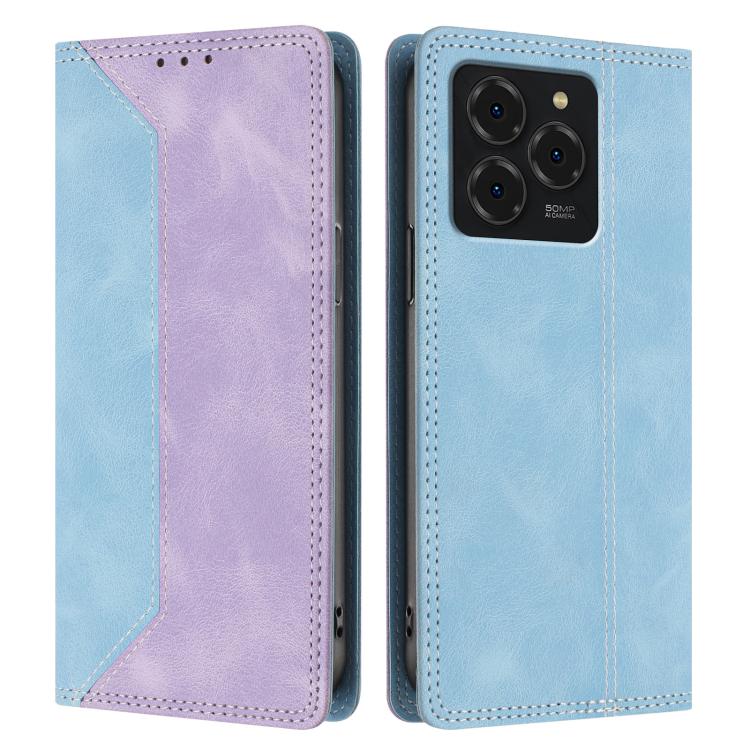 For Ulefone Note 20 Pro Skin Feel Two-tone RFID Blocking Vegan Leather Phone Case
