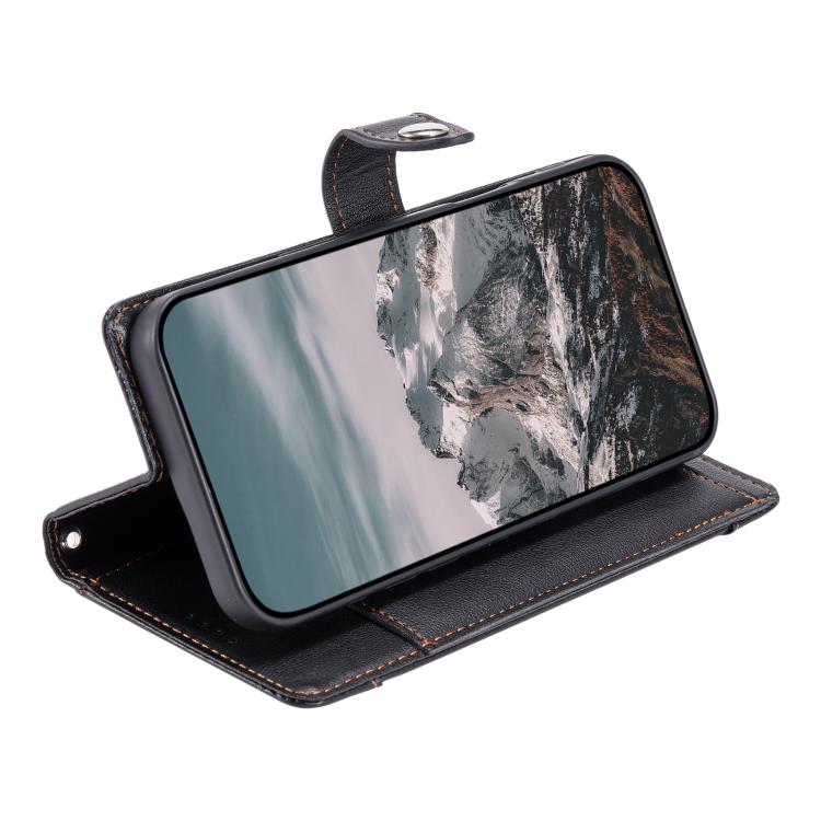 For Google Pixel 11 Pro Litchi Texture Zipper Wallet Buckle Vegan Leather Phone Case with Wrist Strap