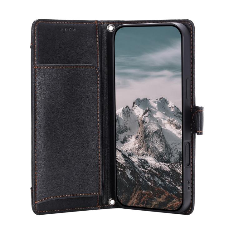 For Google Pixel 11 Pro XL Litchi Texture Zipper Wallet Buckle Vegan Leather Phone Case with Wrist Strap
