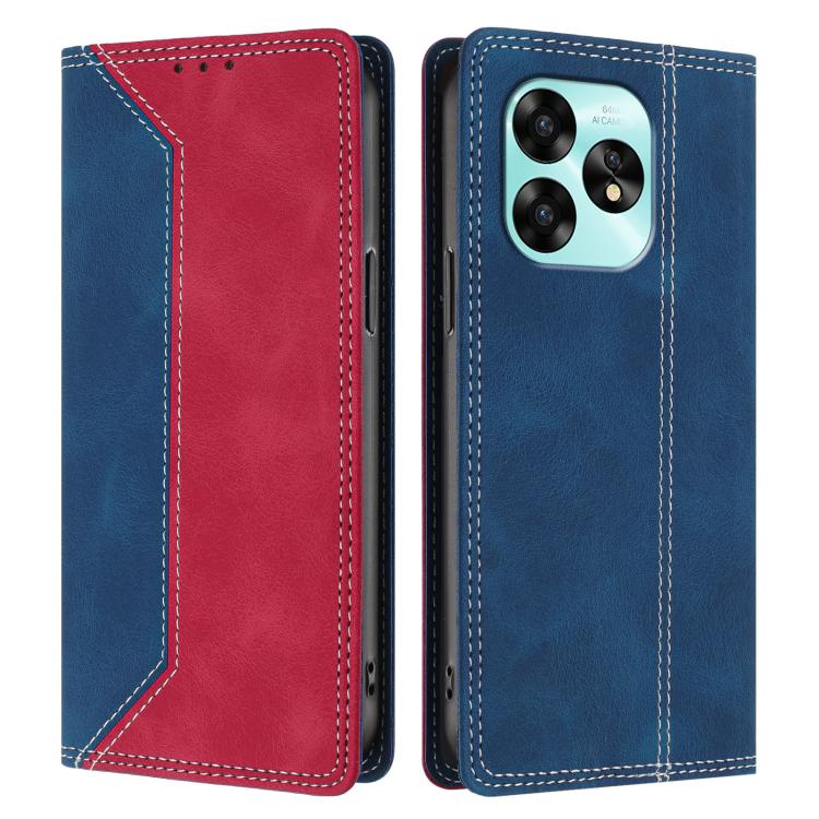 For Umidigi A15 Skin Feel Two-tone RFID Blocking Vegan Leather Phone Case