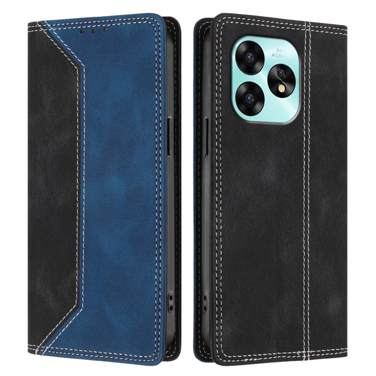 For Umidigi A15 Skin Feel Two-tone RFID Blocking Vegan Leather Phone Case