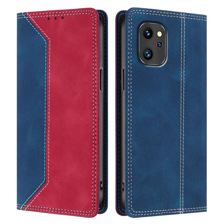 For Umidigi A13 4G Skin Feel Two-tone RFID Blocking Vegan Leather Phone Case