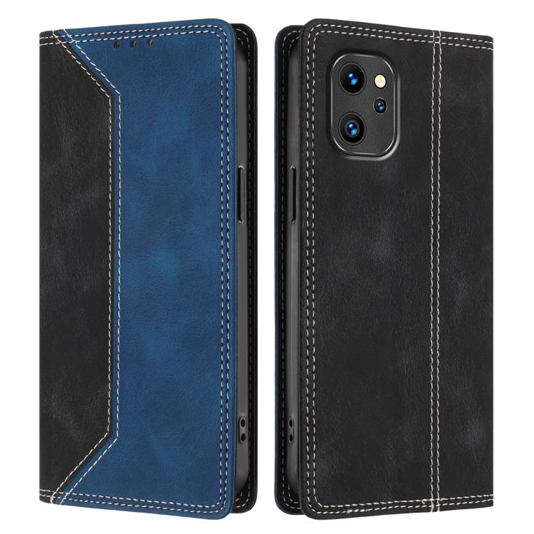 For Umidigi A13 4G Skin Feel Two-tone RFID Blocking Vegan Leather Phone Case