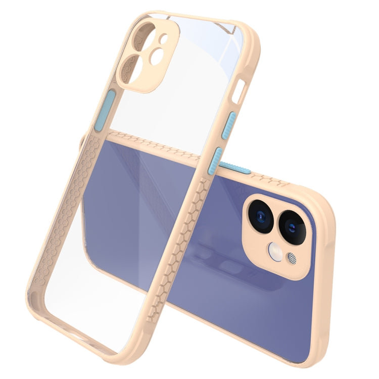 For iPhone 12 Tire Side Texture Contrast Button Shockproof PC + TPU Phone Protective Case