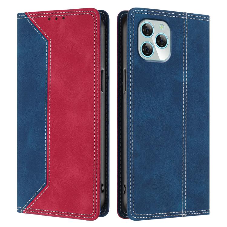 For Blackview A95 Skin Feel Two-tone RFID Blocking Vegan Leather Phone Case