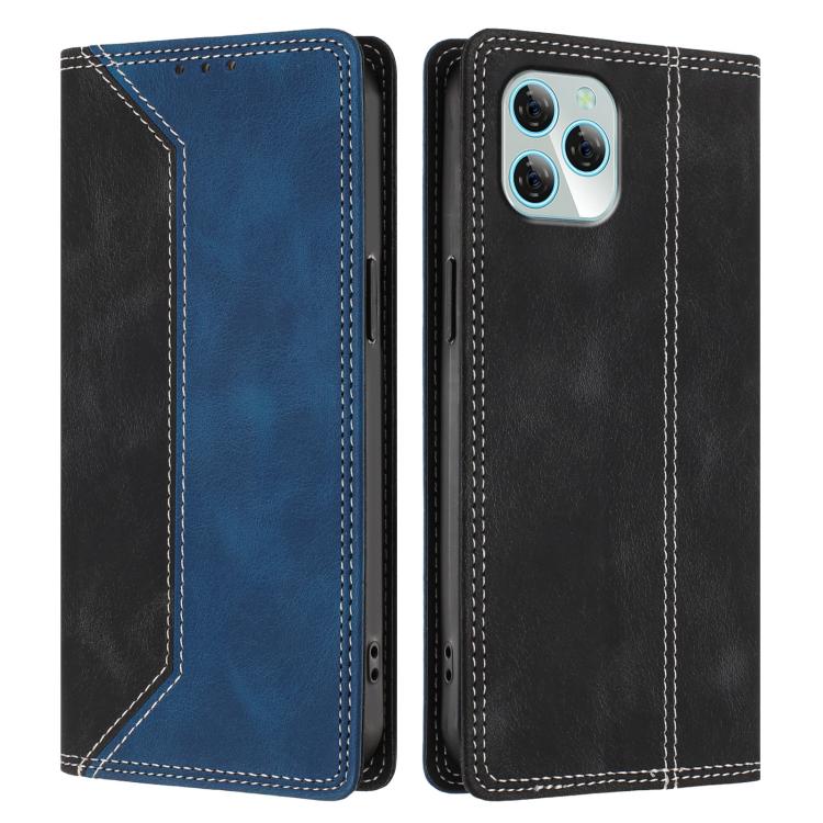 For Blackview A95 Skin Feel Two-tone RFID Blocking Vegan Leather Phone Case