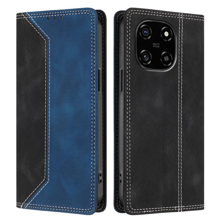 For Blackview Color 6 Skin Feel Two-tone RFID Blocking Vegan Leather Phone Case