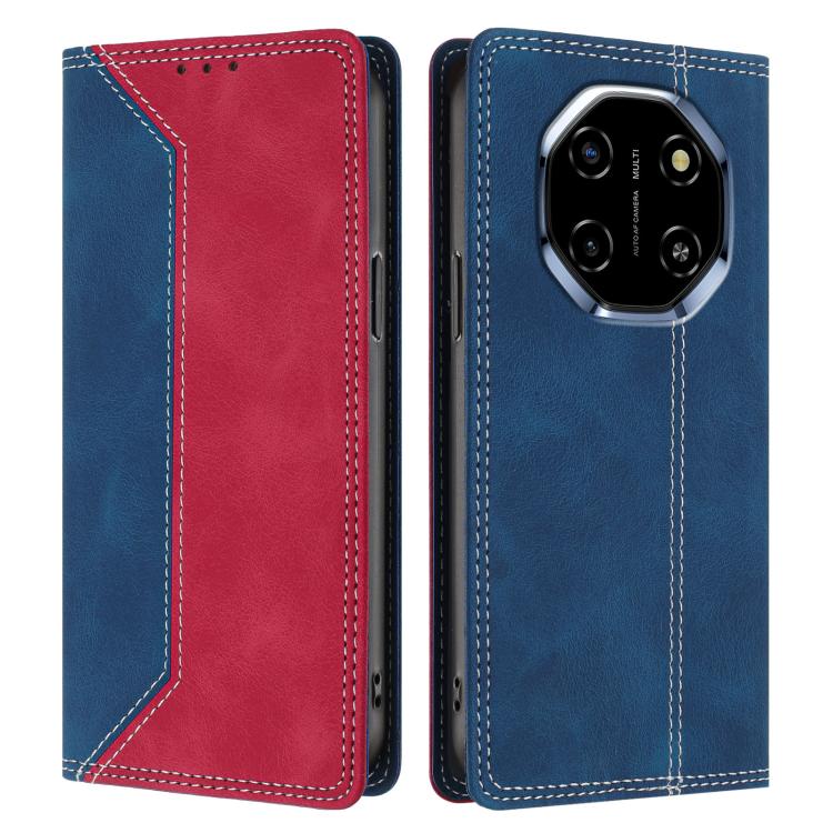 For Blackview Shark 6 Skin Feel Two-tone RFID Blocking Vegan Leather Phone Case