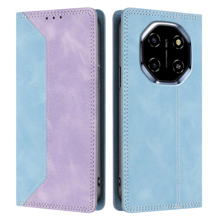 For Blackview Shark 6 Skin Feel Two-tone RFID Blocking Vegan Leather Phone Case