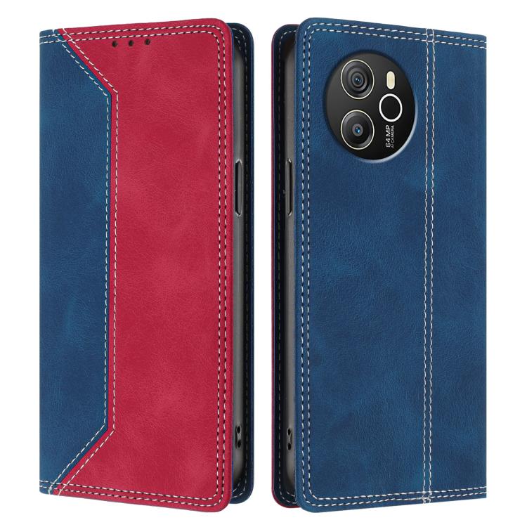 For Blackview Shark 8 Skin Feel Two-tone RFID Blocking Vegan Leather Phone Case