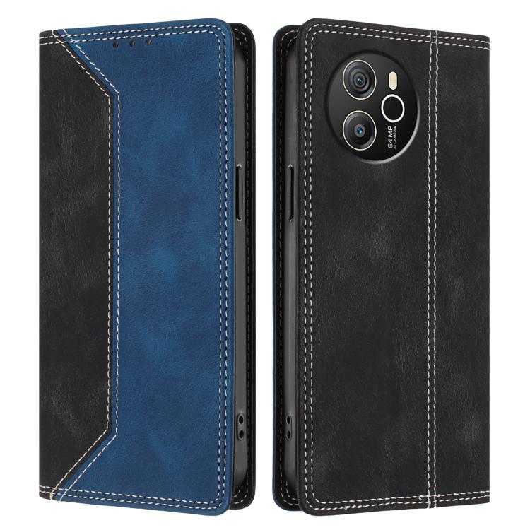 For Blackview Shark 8 Skin Feel Two-tone RFID Blocking Vegan Leather Phone Case
