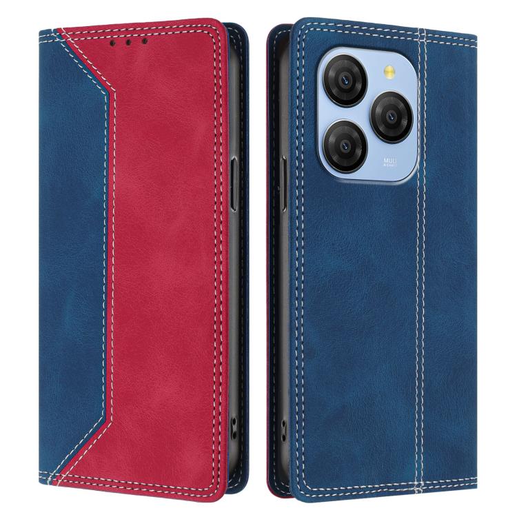 For Blackview Shark 9 Skin Feel Two-tone RFID Blocking Vegan Leather Phone Case