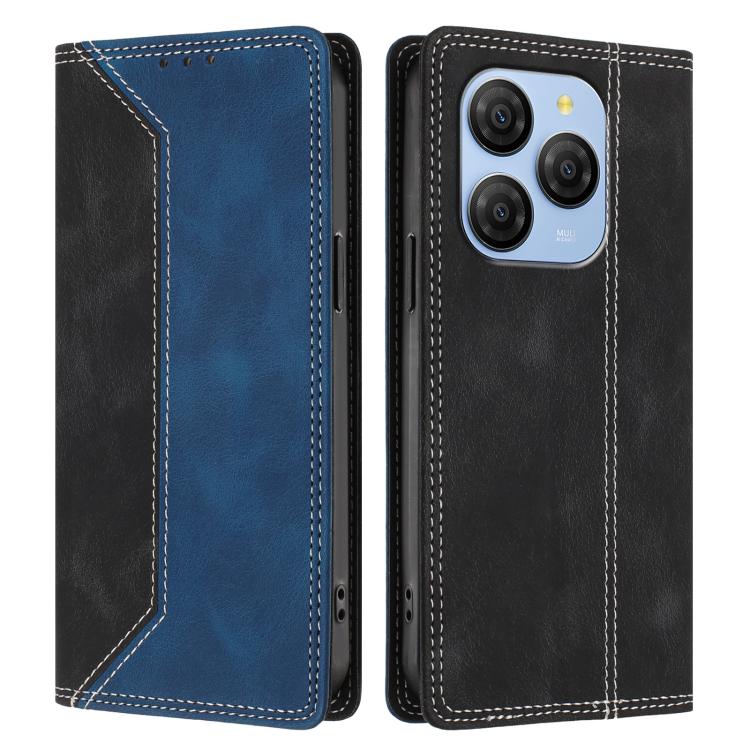 For Blackview Shark 9 Skin Feel Two-tone RFID Blocking Vegan Leather Phone Case