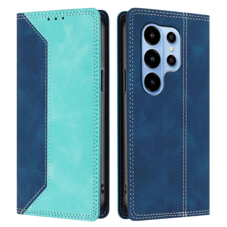 For Blackview WAVE 10 Skin Feel Two-tone RFID Blocking Vegan Leather Phone Case