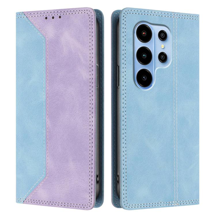 For Blackview WAVE 10 Skin Feel Two-tone RFID Blocking Vegan Leather Phone Case