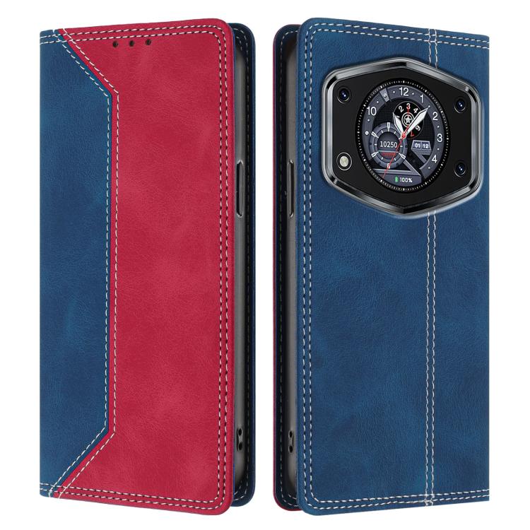 For Cubot A30 Skin Feel Two-tone RFID Blocking Vegan Leather Phone Case