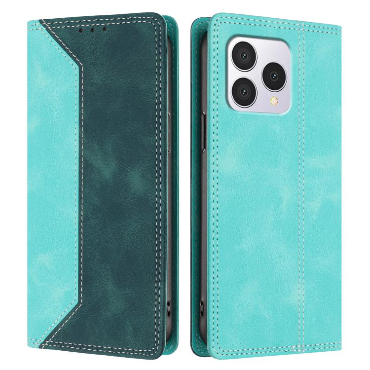 For Cubot A40 Skin Feel Two-tone RFID Blocking Vegan Leather Phone Case