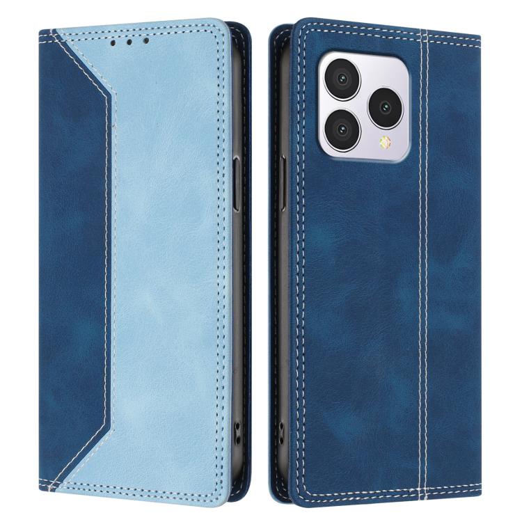 For Cubot A40 Skin Feel Two-tone RFID Blocking Vegan Leather Phone Case
