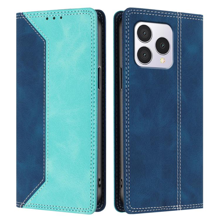 For Cubot A40 Skin Feel Two-tone RFID Blocking Vegan Leather Phone Case