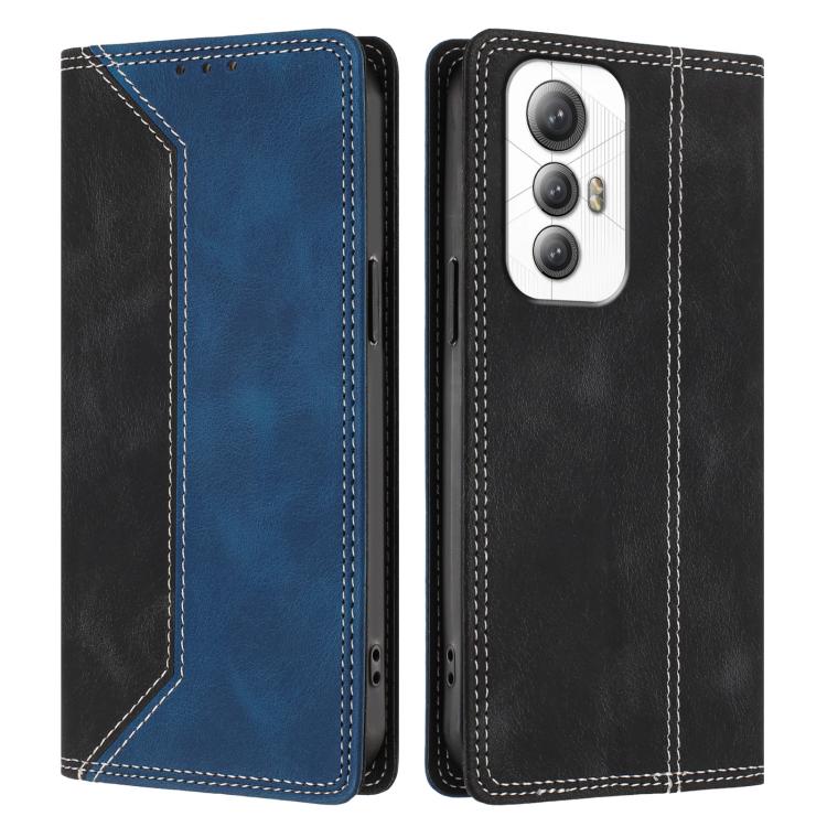 For Cubot Max 5 Skin Feel Two-tone RFID Blocking Vegan Leather Phone Case