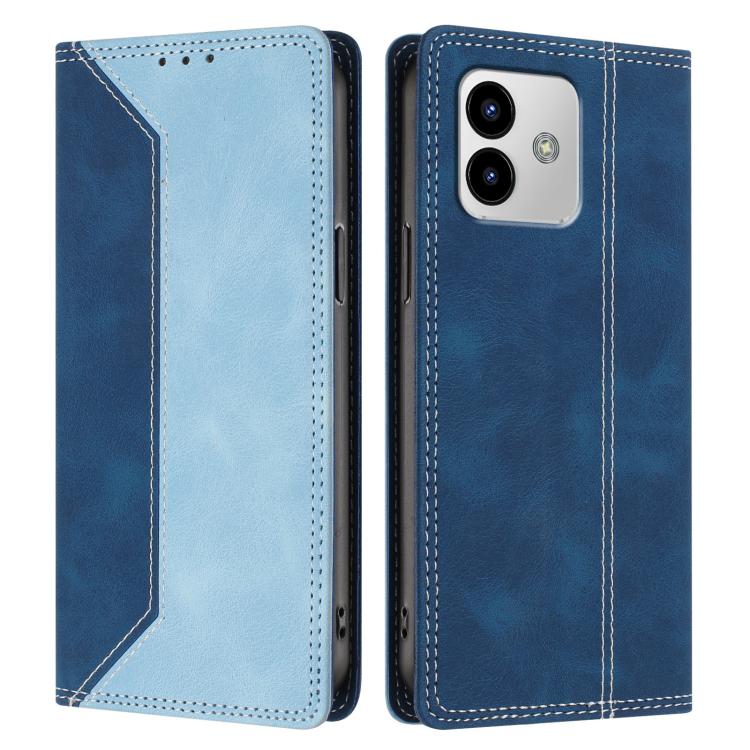 For Cubot Note 40 Skin Feel Two-tone RFID Blocking Vegan Leather Phone Case