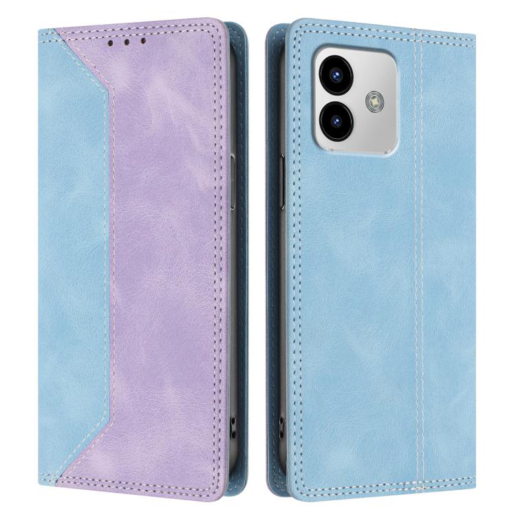For Cubot Note 40 Skin Feel Two-tone RFID Blocking Vegan Leather Phone Case
