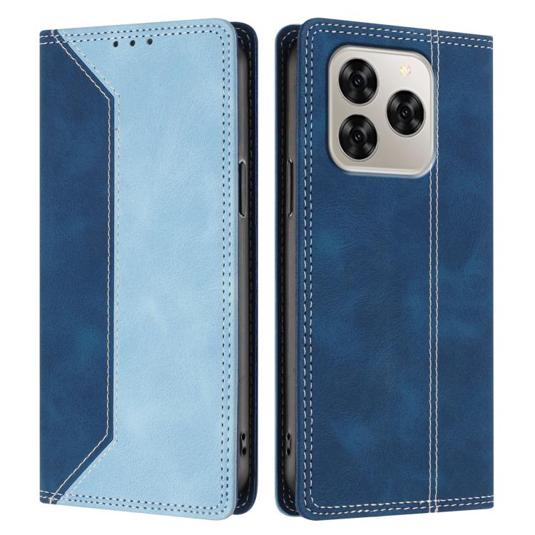 For Cubot Note 60 4G Skin Feel Two-tone RFID Blocking Vegan Leather Phone Case