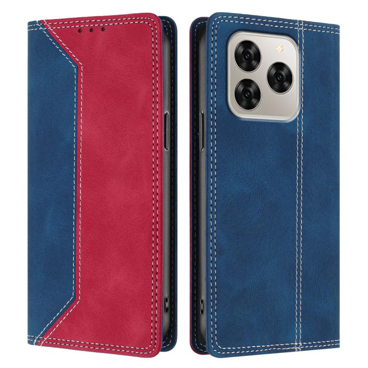 For Cubot Note 60 4G Skin Feel Two-tone RFID Blocking Vegan Leather Phone Case