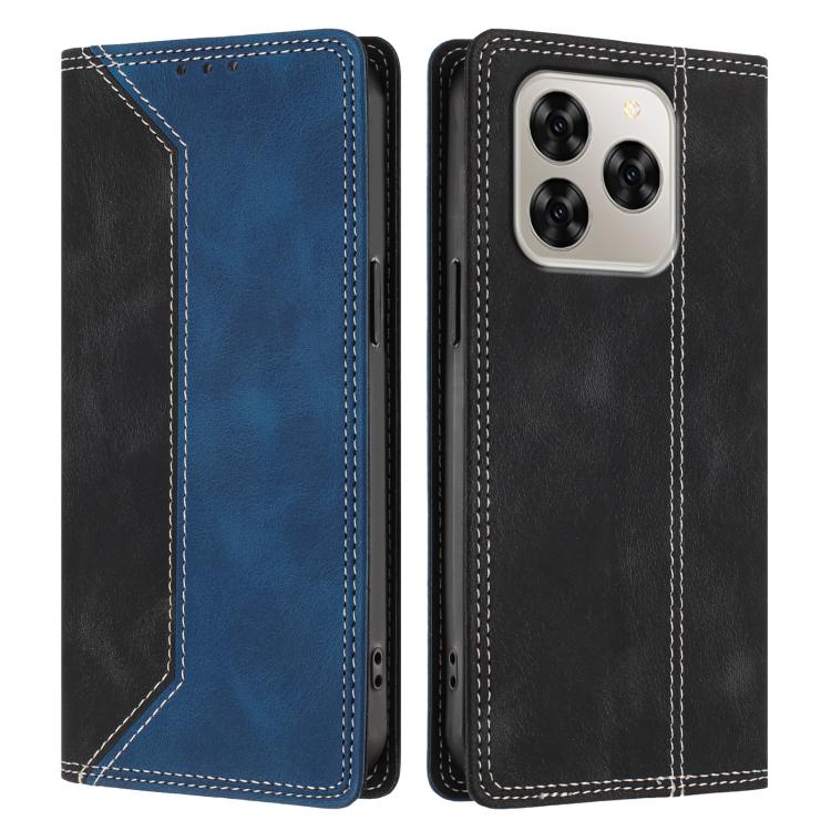 For Cubot Note 60 4G Skin Feel Two-tone RFID Blocking Vegan Leather Phone Case