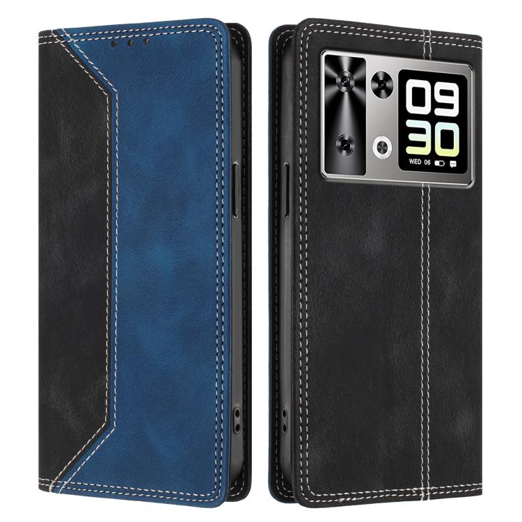For Cubot P90 Skin Feel Two-tone RFID Blocking Vegan Leather Phone Case
