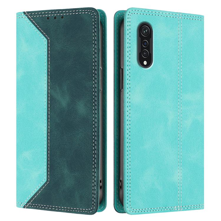 For Cubot X70 Skin Feel Two-tone RFID Blocking Vegan Leather Phone Case