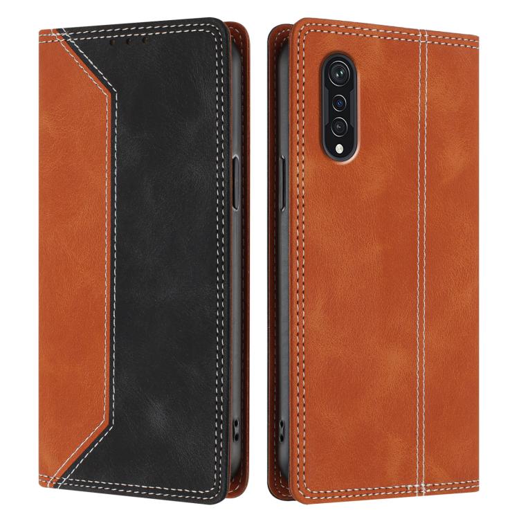 For Cubot X70 Skin Feel Two-tone RFID Blocking Vegan Leather Phone Case