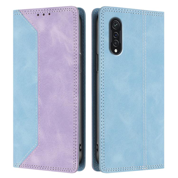 For Cubot X70 Skin Feel Two-tone RFID Blocking Vegan Leather Phone Case