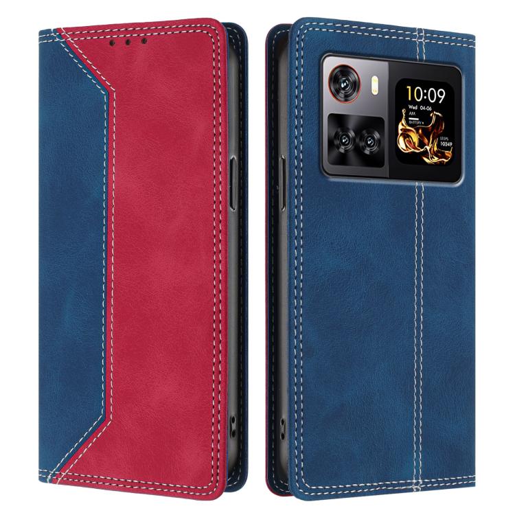 For Cubot X100 Skin Feel Two-tone RFID Blocking Vegan Leather Phone Case