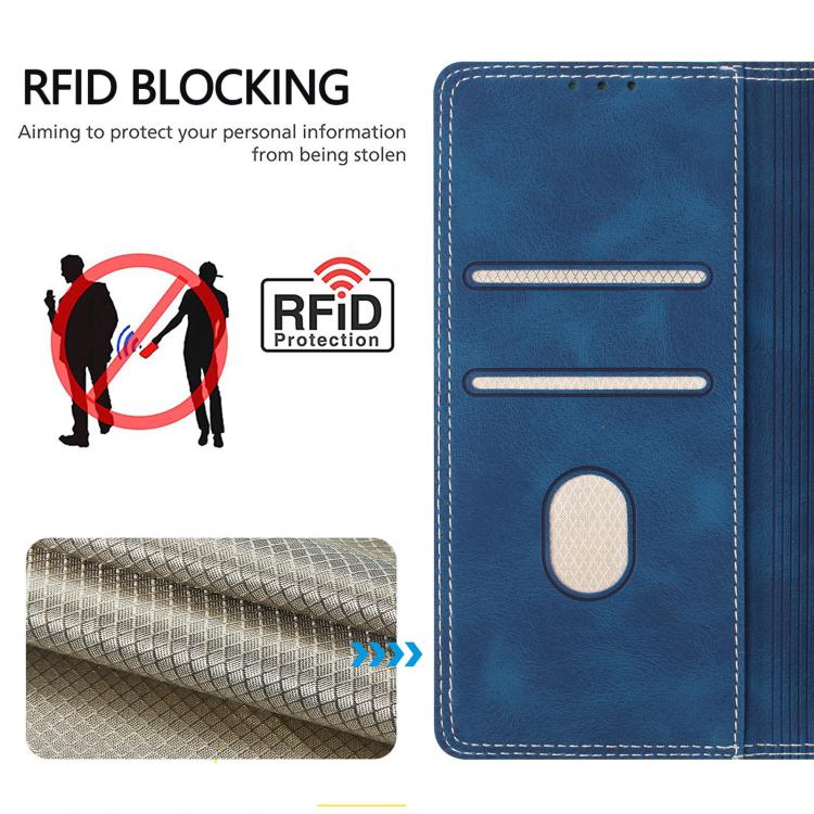 For Doogee Note 56 Skin Feel Two-tone RFID Blocking Vegan Leather Phone Case