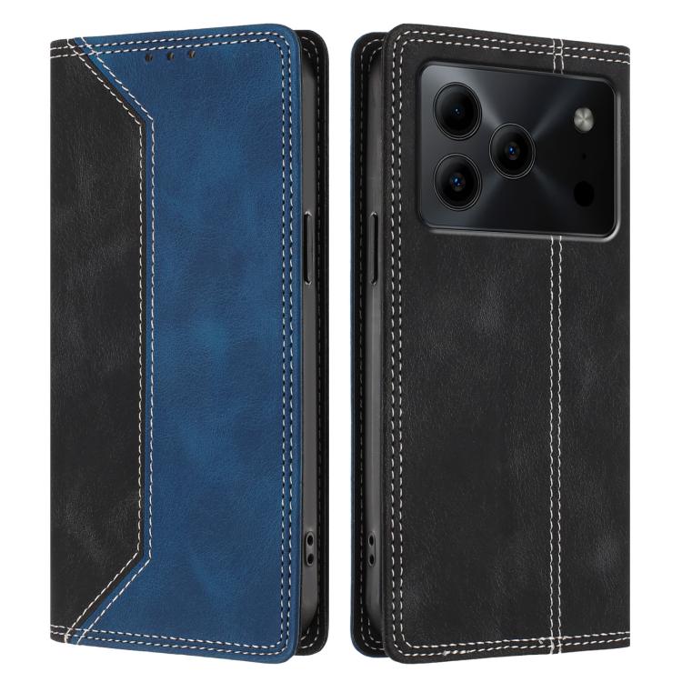 For Doogee Note 56 Skin Feel Two-tone RFID Blocking Vegan Leather Phone Case