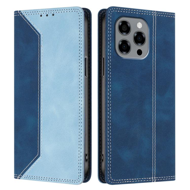 For Doogee Note 58 / 58 Pro Skin Feel Two-tone RFID Blocking Vegan Leather Phone Case