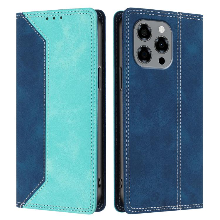 For Doogee Note 58 / 58 Pro Skin Feel Two-tone RFID Blocking Vegan Leather Phone Case