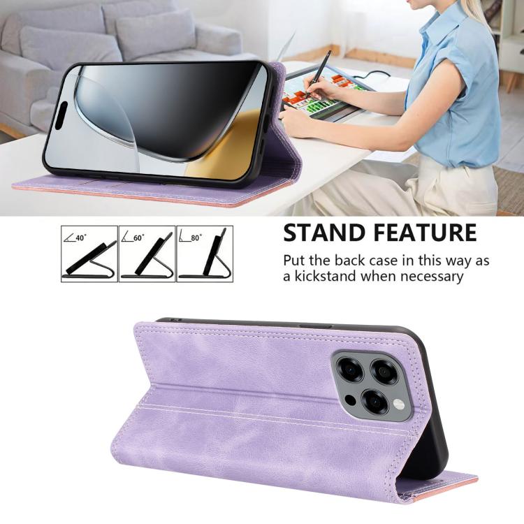 For Doogee Note 58 / 58 Pro Skin Feel Two-tone RFID Blocking Vegan Leather Phone Case