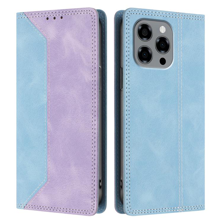 For Doogee Note 58 / 58 Pro Skin Feel Two-tone RFID Blocking Vegan Leather Phone Case